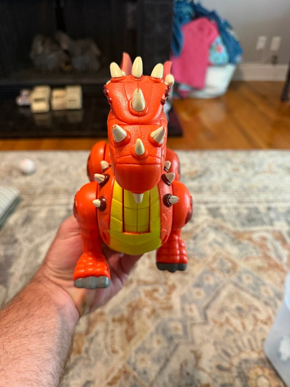 Mattel 2007 Red Electronic Dragon Toy M0330 Tested Working Lights Sounds